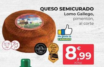 SPAR Gran Canaria Queso Semicurado Lomo Gallego oferta