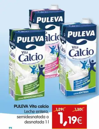 Dicost Pulera Vita calcioo Leche entera, semidesnatada o desnatada 1L oferta