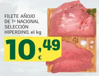 HiperDino Filete Añojo De 1 Nacional Selección Hiperdino, el kg oferta