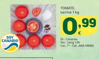 HiperDino Tomate, tarrina 1kg oferta