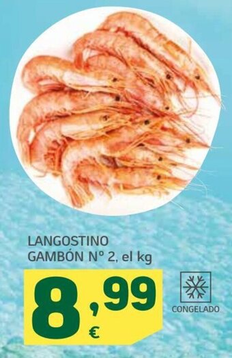 HiperDino Langostino Gambón N° 2, el kg oferta
