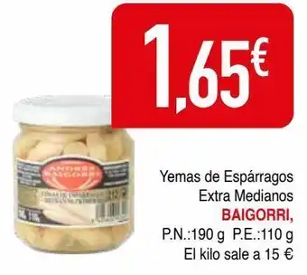 Minymas Yemas de espárragos baigorri oferta