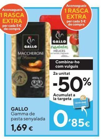 Caprabo Pasta gallo oferta