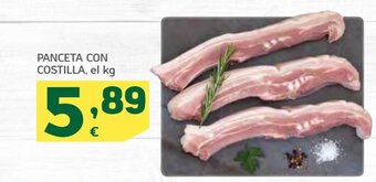 HiperDino Panceta Con Costilla, el kg oferta