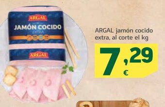 HiperDino Argal jamón cocido extra, al corte el kg oferta