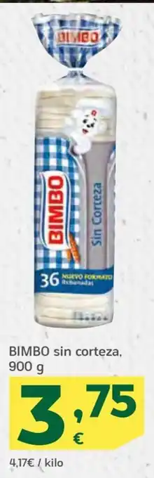 HiperDino Bimbo sin corteza, 900g oferta