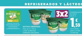 El Corte Inglés Activia cremosos oferta
