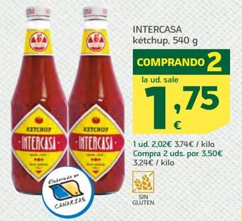 HiperDino Intercasa kétchup, 540 g oferta