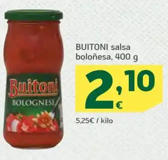 HiperDino Buitoni salsa boloñesa, 400 g oferta