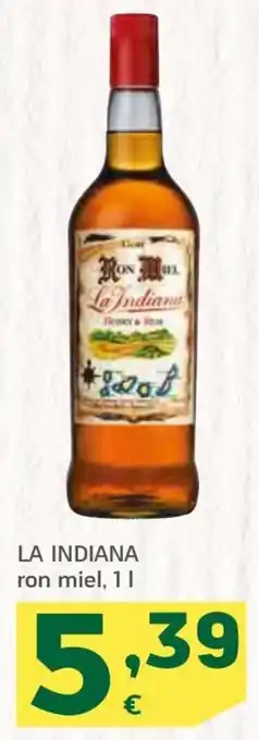 HiperDino La Indiana ron miel, 1 l oferta