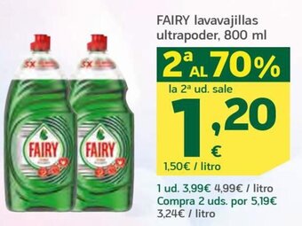HiperDino Fairy lavavajillas ultrapoder, 800 ml oferta