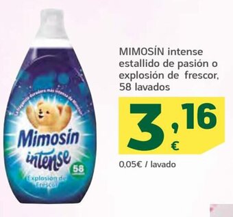 HiperDino Mimosín intense estallido de pasión o explosión de frescor, 58 lavados oferta