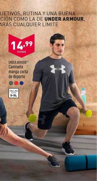 ALDI Under Armour Camiseta Manga Corta De Deporte oferta