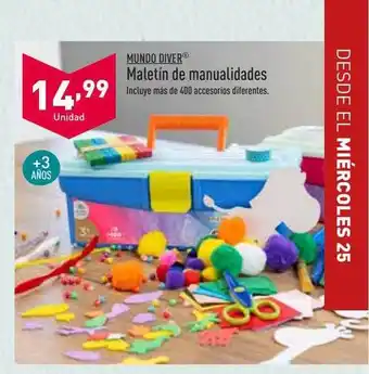 ALDI Mundo Diver Maletín De Manualidades oferta