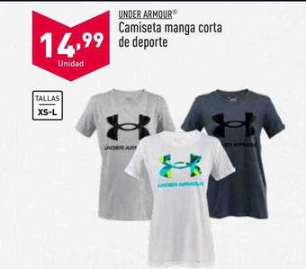 ALDI Under Armour Camiseta Manga Corta De Deporte oferta