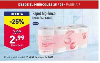 ALDI Papel Higiénico oferta