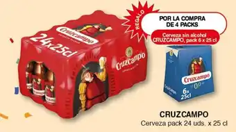 CashDiplo Cruzcampo Cerveza pack 24 uds. x 25 cl oferta
