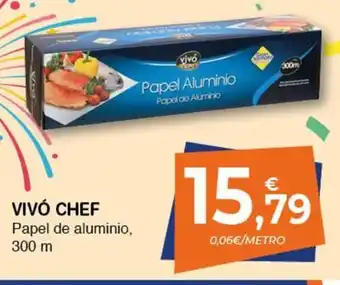 CashDiplo Vivó Chef Papel de aluminio, 300m oferta