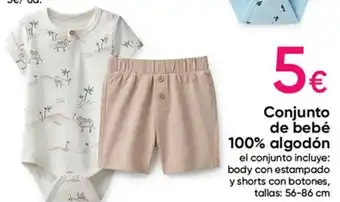 Pepco Conjunto de bebé 100% algodón 56-86 cm oferta