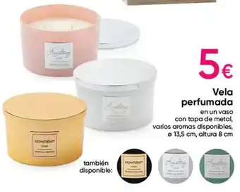 Pepco Vela perfumada 13,5 cm, altura 8 cm oferta