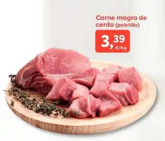 Suma Supermercados Carne magra de cerdo (pale tilla) oferta