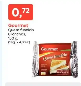 Suma Supermercados Gourmet Queso fundido 8 lonchas 150g oferta