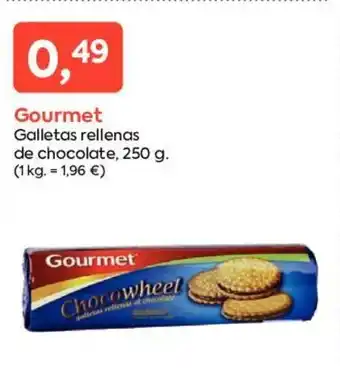 Suma Supermercados Gourmet Galletas rellenas de chocolate 250g oferta