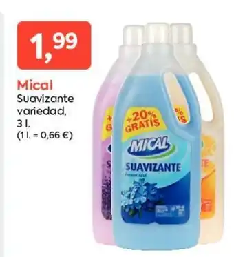 Suma Supermercados Mical Suavizante variedad, 3 L oferta