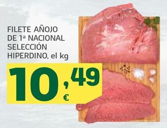 HiperDino Filete añojo de 1ª nacional selección hiperdino, el kg oferta