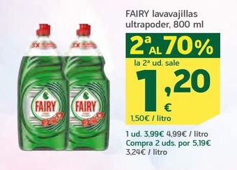 HiperDino Fairy lavavajillas ultrapoder, 800 ml oferta