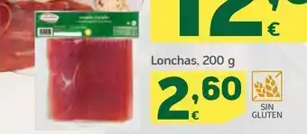 HiperDino Montesano lonchas de jamón, 200 g oferta