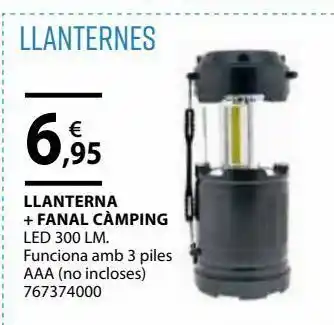 Fes Més Llenterna + fanal camping oferta