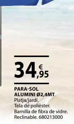 Fes Més Parasol de aluminio oferta