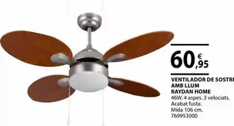 Fes Més Ventilador de sostri amb llum oferta