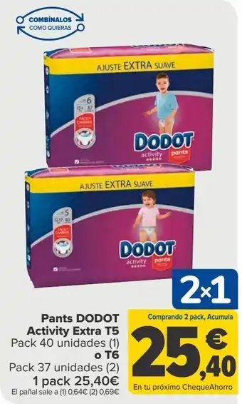 Carrefour Pants dodot activity extra t5 o t6 oferta