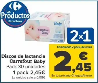 Carrefour Discos de lactancia carrefour baby oferta