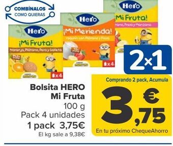 Carrefour Bolsita hero mi fruta oferta