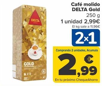 Carrefour Café molido delta gold oferta