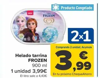 Carrefour Helado tarrina frozen oferta