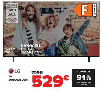 Carrefour Lg tv 50nano806pa oferta