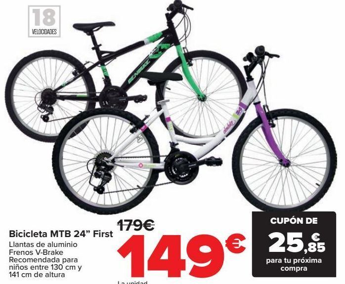 Bicicleta 24 online carrefour