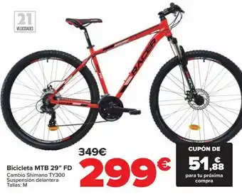 Carrefour Bicicleta mtb 29'' fd oferta