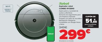 Carrefour Irobot aspirador robot combo r113840 oferta