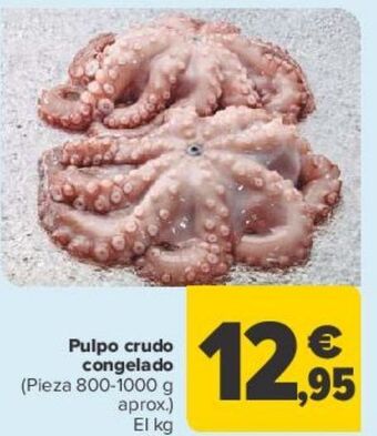 Carrefour Pulpo crudo congelado oferta