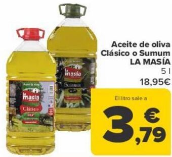Carrefour Aceite de oliva clásico o sumum la masía oferta