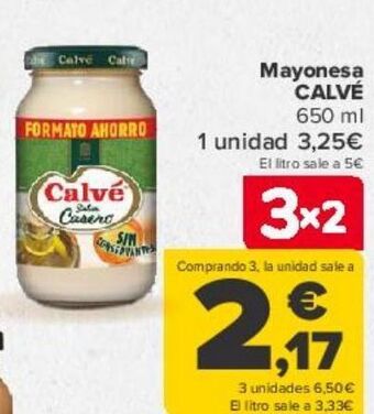 Carrefour Mayonesa calvé oferta