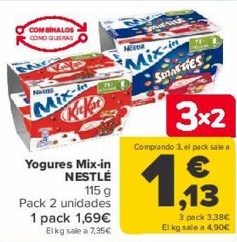 Carrefour Yogures mix-in nestlé oferta