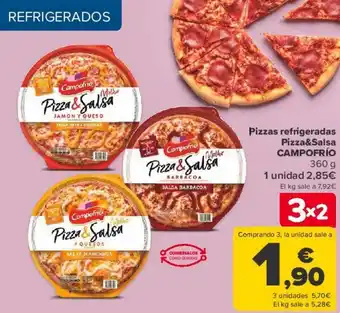 Carrefour Pizza refrigeradas pizza&salsa campofrío oferta