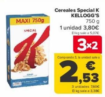 Carrefour Cereales special k kellogg's oferta