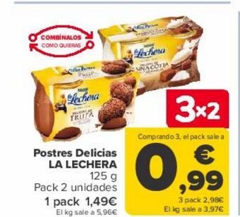 Carrefour Postres delicias la lechera oferta